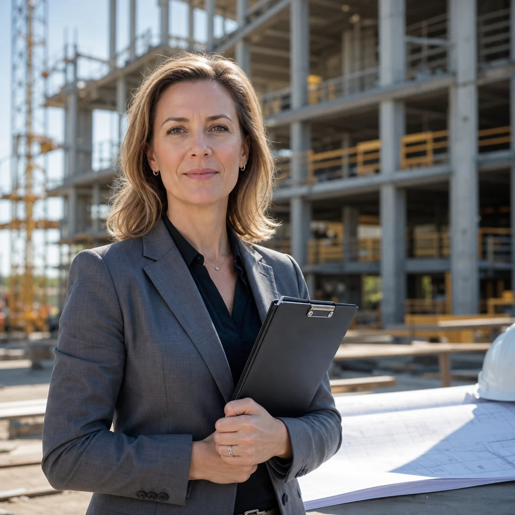 Portrait of Sarah Jenkins, Renovation Lead, at site