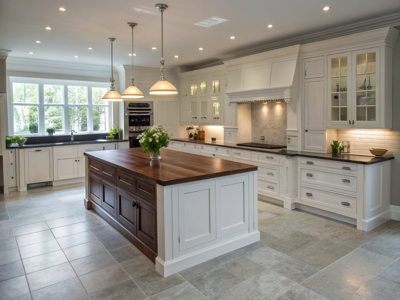 Sunlit renovated modern open concept kitchen and living space in Salt Lake City Utah